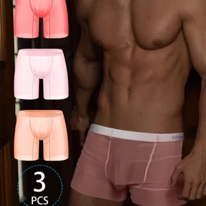 Ultra-Thin Ice Silk Men's Boxer Shorts Transparent Breathable Seamless Underwear for Men Sexy Comfortable Briefs