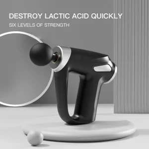 Kh810 Mini Fascial Gun Home Fitness Massager Muscle Relaxation Massage Gun (4 Massage Heads and 6 Gears)