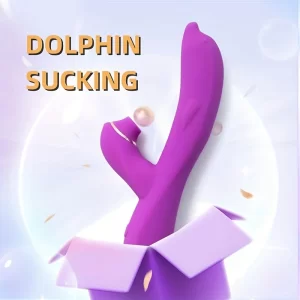 Dolphin G-Spot Sucking Vibrator Clitoris Stimulator Silicone Vaginal Anal Waterproof Massager For Female Masturbation Sex Toys