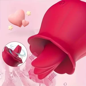 Rose Shape Vagina Sucking Insertion And Vibrator Good Nipple Sucker Oral Licking Clitoris Stimulation Sex Toys for Women